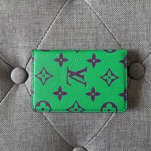 Green and Purple Designer Card Holder